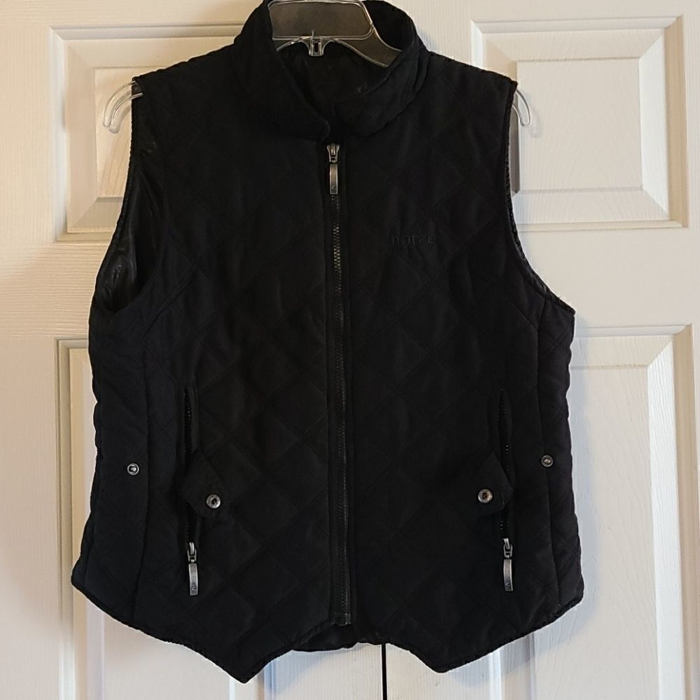 Horze black quilted zest 